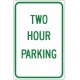Two Hour Parking Sign